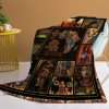 Black Women Fleece Throw Blanket Ultra Soft Cozy Ethnic African American Decorative Flannel Blanket For Home Bed Couch Chair Travel