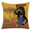 African Woman Housewares Bed Cushion Cover Car Pillow