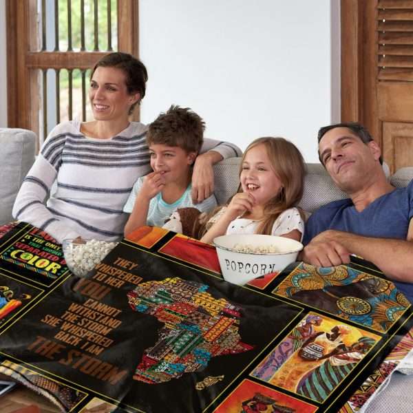 Black Women Fleece Throw Blanket Ultra Soft Cozy Ethnic African American Decorative Flannel Blanket For Home Bed Couch Chair Travel